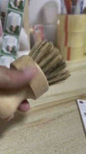 แปรงใยมะพร้าวล้างจานล้างหม้อกระทัดรัดทำความสะอาดดี เป็นผลิตภัณฑ์จากธรรมชาติ