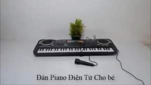 Đàn Piano Electronic Keyboard 61 phím kèm micro cho bé học đàn học hát