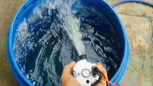 Máy bơm tuần hoàn nước nóng bơm két nước ôtô 12v 30w loại dài