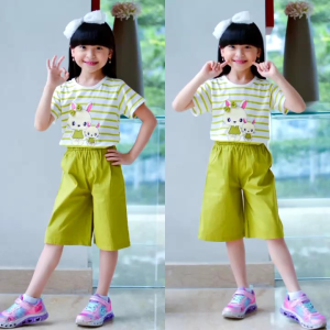 Baju anak anak perempuan celana kulot usia 4-11 tahun / Pakaian anak perempuan bordir / Setelan anak perempuan / Baju setelan anak perempuan / Stelan anak cewek / One set anak perempuan / Set anak import / Fashion anak perempuan