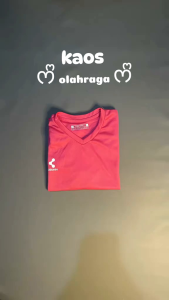 Atasan olahraga wanita lengan pendek terbaru senam aerobic joging zumba yoga gym futsal putri voly bulutangkis