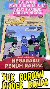 Buku Cerdas Berakhlak Kurikulum Merdek untuk RA & BA Kelompok A dan Kelompok B isi 8 buku - Lingkar Media