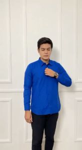 Kemeja formal panjang polos premium slimfit