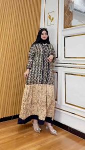 DRES SALUR KOMBINASI RAYON PREMIUM Z*RA DRESS