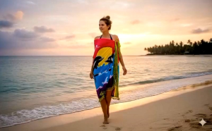 KAIN BALI CORAK LAUT/KAIN PANTAI RAYON SUPER/KAIN BALI MOTIF RANDOM Motif Pantai Dan Ikan Acak Bahan Adem Dan Tebal - Lazada