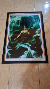 Hiasan Dinding Cetak Poster Ratu Pantai Selatan Plus bingkai ukuran 95cmx65cm