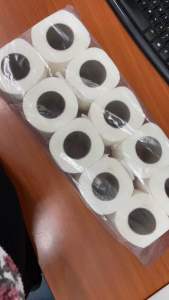 (100 Rolls/Bundle x 130sheets) Budget Hotel & Airbnb Toilet Roll/Gulung Tisu/2-Ply Soft Toilet Roll Tissue - Virgin Pulp