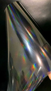 Skotlet Hybrid hologram sarang tawon transparan tembus untuk variasi mika lampu motor dan mobil