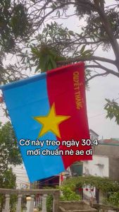Cờ Giải Phóng Cờ Việt Nam kích thước 70x105cm