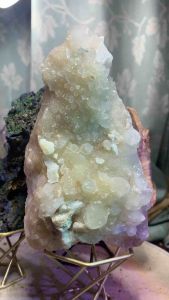 Bông hoa đá kim sa thạch anh lắp lánh tán sắc năng lượng vũ trụ thiên nhiên 820