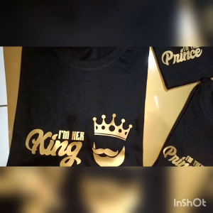 Kaos Couple Keluarga terbaru untuk pasangan family KING QUEEN FRINCE dan FRINCESS Harga Satuan
