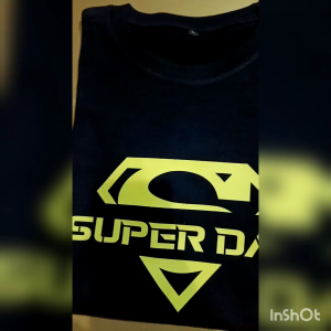 Kaos Couple Keluarga Custom Nama Logo Superman