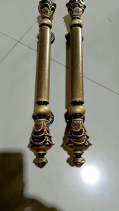 Handle Pintu Kuningan Antique 60cm Pegangan Pintu Rumah Kuningan