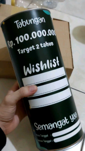 Celengan Target 100 Juta 2 tahun Big Jumbo XXL Permanen Tabungan Target 100 juta Buka tutup