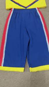 READY STOCK Kids Boy Cheerleaders Costume Sport Day Cheerleading Outfit Hip Hop Jazz Pom-poms Dance Street Dance K-POP