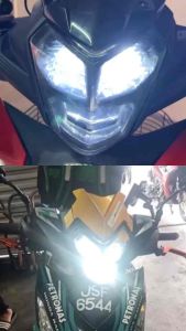 ZHI PAT Rs150 head lamp LED head light Tinted/Clear