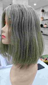 วิกผมแท้100% ทรงผู้ใหญ่สูงวัย วิกผมคนแก่ ผสมผมหงอก 10A งานพรีเมี่ยม