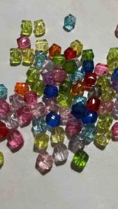 100 pcs Assorted acrylic Crystal Beads Mix colors Perfect for DIY Beading Jewelry crafts