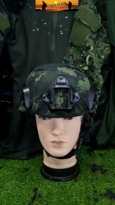 หมวกเคฟร่าพร้อมผ้า หมวกทหาร ครบพร้อมใช้