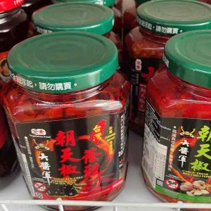 Satế ớt tươi ngâm tàu xì chay nhập khẩu Đài Loan 360g 大醬軍陰鼓朝天椒