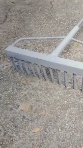 Stainless Handle Kalaykay Gardening Rake Tools 4 ft with 14 tooth