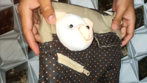 Tas Kecil Bayi Multifungsi Perlengkapan Persalinan dengan Motif Saku Depan Pake Tutup dan Seleting -