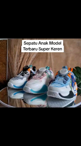 Sepatu Sneakers Anak Perempuan/Laki Laki Model AIIE Led Tali Putar Cute Baby Import