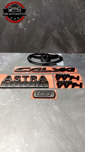 Logo Emblem Set Calya Black Doff Original