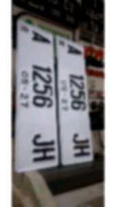 PLAT NOMOR MOBIL STANDAR PROMO SATU SET