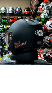 Helm KYT DJ MARU Solid Fire Red Termurah