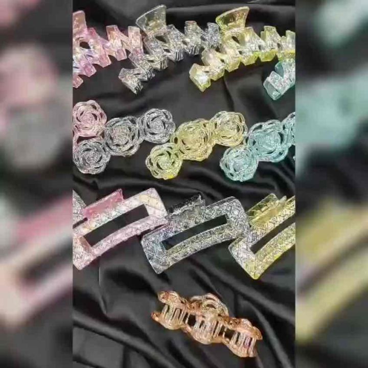 JEDAI TRANSPARAN JUMBO / JEPIT RAMBUT PELANGI / JEDAI BENING WARNA WARNI / JEDAI BUNGA / JEDAI ZIGZAG / RAINBOW HAIR CLAW / JPM8836