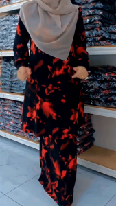 BLOUSE BELAH PENDEK TRISHA LYCRA KOREA TRISHA EXCLUSIVE