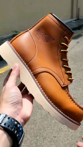 (Best Selling) Boots REDWING MOC TOE 8875 Yellow oil TANNED Full Kulit Ultimate Quality Leather