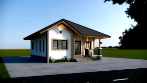 แบบบ้านจั่ว 1 ชั้น