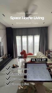 Tuya Smart Curtain Track Customised Automated Electric Motorised Curtain Motor installation Google Home smartlife apple homekit SG