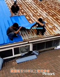 PROFESSIONAL ROOF GUM WATERPROOF HEAVY DUTY POLYPROPYLENE TAPE彩钢瓦强力自粘防水卷材屋顶屋面防水补漏贴