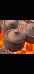 หม้อทับเกลือ คุณแม่หลังคลอด ฟรี (สมุนไพรเกลือ) หม้อดินคลายปวด 3 นิ้ว