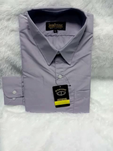 KEMEJA KATUN Jendyose  Formal Reguler Warna  ABU MUDA /BIRU NAVY ✓Kemeja Pria Polos Lengan Panjang KEMEJA jendyose merupakan kemeja katun polos