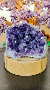 Natural Uruguay High Gred Amethyst Druse Ornament A17