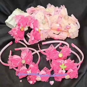 BANDO PITA RENDA IMPORT / BANDO SAYAP MALAIKAT / BANDO ANAK ELASTIS / BANDO ANKA KARAKTER LUCU / KIDS RIBBON HAIR BAND / BNM6538
