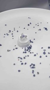 Elegant Tanzanite & CZ Diamond Ring | 925 Sterling Silver