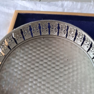 German Silver Flower Basket - Traditional & Elegant Pooja/Home Decor Accent for Offerings