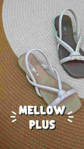 MellowPlus️รองเท้ารัดส้นแฟชั่น พื้นนิ่ม ใส่สบายมาก (พร้อมส่ง)