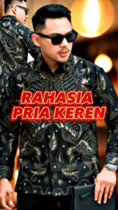 Kemeja Batik Pria modern bahan katun halus lapis furing nyaman dan adem