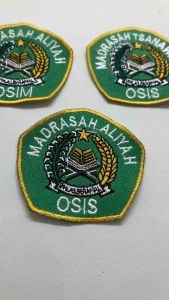 Bordir Logo Madrasah Ibtidaiyah Tsanawiyah Aliyah Osis Osim Seragam Sekolah
