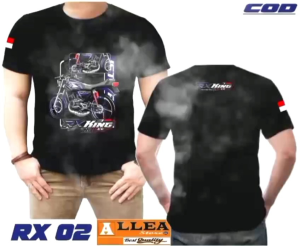 Baju Kaos Atasan Pria Wanita Motif Motor Yamaha RX King Lengan Pendek Kualitas Distro Bahan Catton Combed Tebal Adem