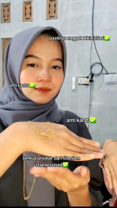 kalung nama titanium anti karat anak dewasa kalungnama aksesoris wanita necklace titanium aksesoris fashion