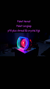 Paket Hemat Lampu Utama Projector Projie BILED 3 Inch P70 Vinyx shroud BMW 5D Crystal RGB Sepasang Mobil Motor High Low - Paket Lengkap Projector BILED P70 Vinyx