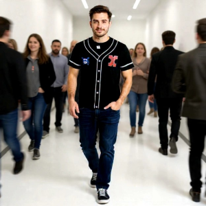 KAOS DISTRO/KAOS HITAM/KAOS SABLON MOTIF BASEBALL/BAJU OBLONG PRIA/KAOS ANAK GAUL