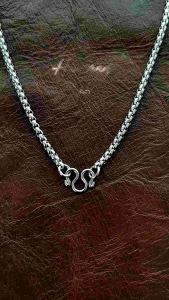 สร้อยสแตนเลสแท้ สร้อยพระ สร้อยคอพระ สแตนเลสแท้ คอพระ ตัดมือรหัส S3 เลือกความยาวได้ ไม่ลอก ไม่ดำ สร้างด้วยร้านชินตา